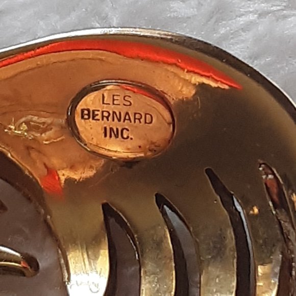 Les Bernard Rhinestone & Marcasite Brooch - Picture 4 of 7